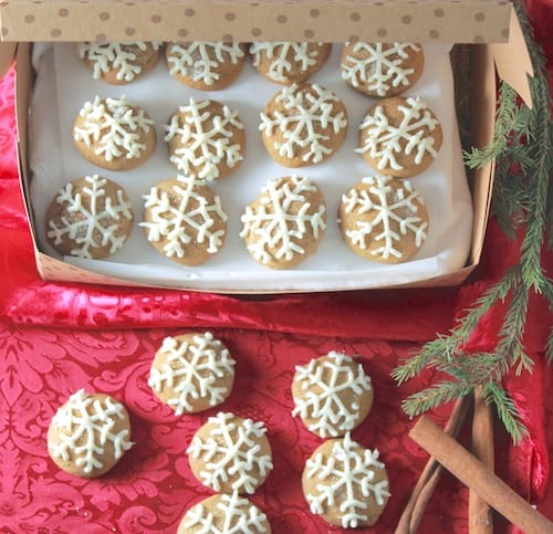 Gingerbread Rum Meltaway Cookies with Cream Cheese Frosting 