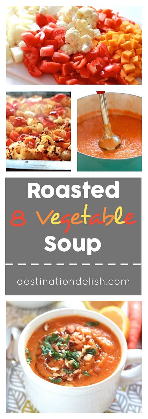 Roasted 8 Vegetable Soup