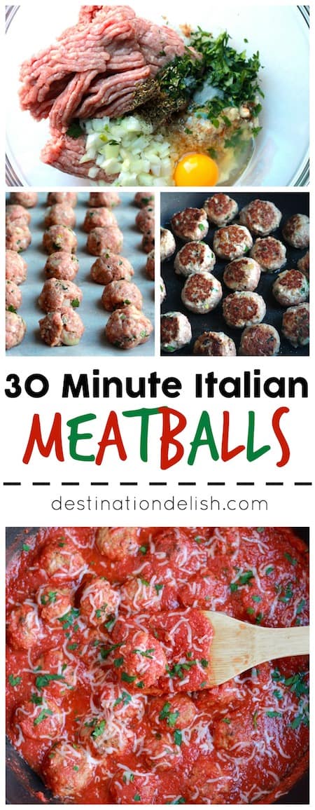 30 Minute Italian Meatballs