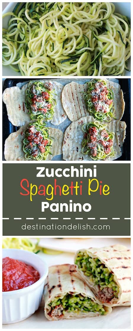 Zucchini Spaghetti Pie Panino
