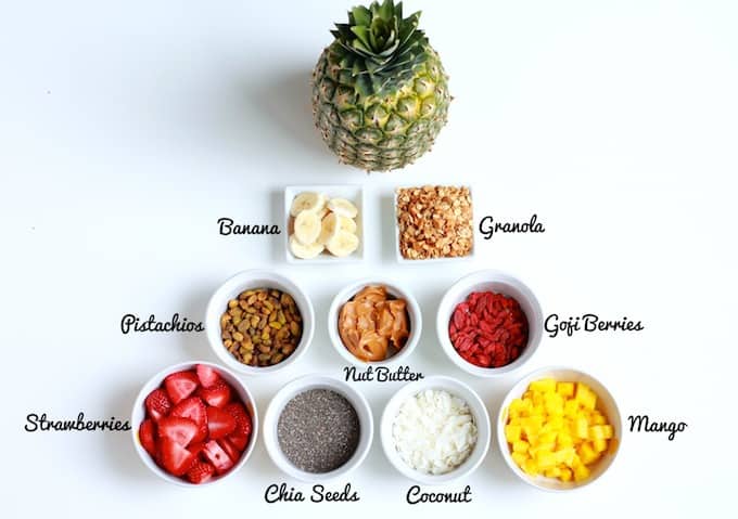 Frosted Pineapple Smoothie Bowls 