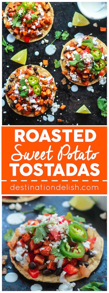 Roasted Sweet Potato Tostadas
