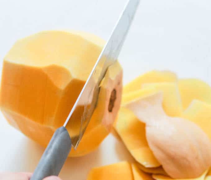 How to cut and peel and butternut squash | Destination Delish