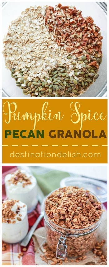 Pumpkin Spice Pecan Granola | Destination Delish