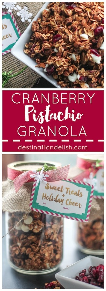 Cranberry Pistachio Granola | Destination Delish