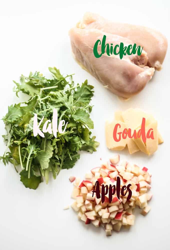 Stuffed Chicken Breasts with Apples, Gouda, and Kale | Destination Delish – stuffed chicken infused with sweet and savory flavor and braised until fork tender