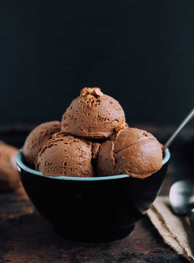 Avocado Chocolate Sorbet | Destination Delish – a gluten free, vegan, and paleo-friendly dessert combining creamy avocado with coconut milk and cocoa powder for a luscious frosty treat!
