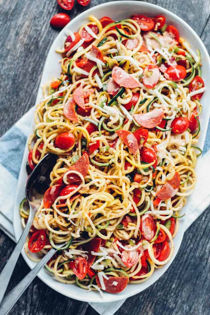 8 Healthy Spiralizer Recipes | Destination Delish - a round up of creative and wholesome dishes with plenty of spiralized vegetables and even fruit! 