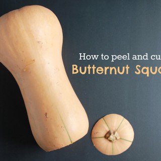 How to peel and cut a butternut squash