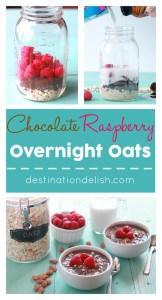 Chocolate Raspberry Overnight Oats | Destination Delish