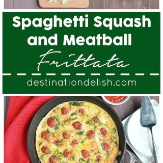 Spaghetti Squash and Meatball Frittata