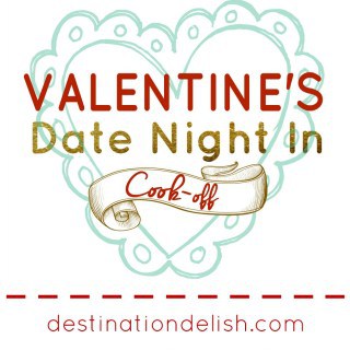 Valentine's Date Night In Cook-Off | Destination Delish - A date night in idea for Valentine's Day! Choose a meal theme together and each partner takes a course to cook for a guaranteed fun night in the kitchen!