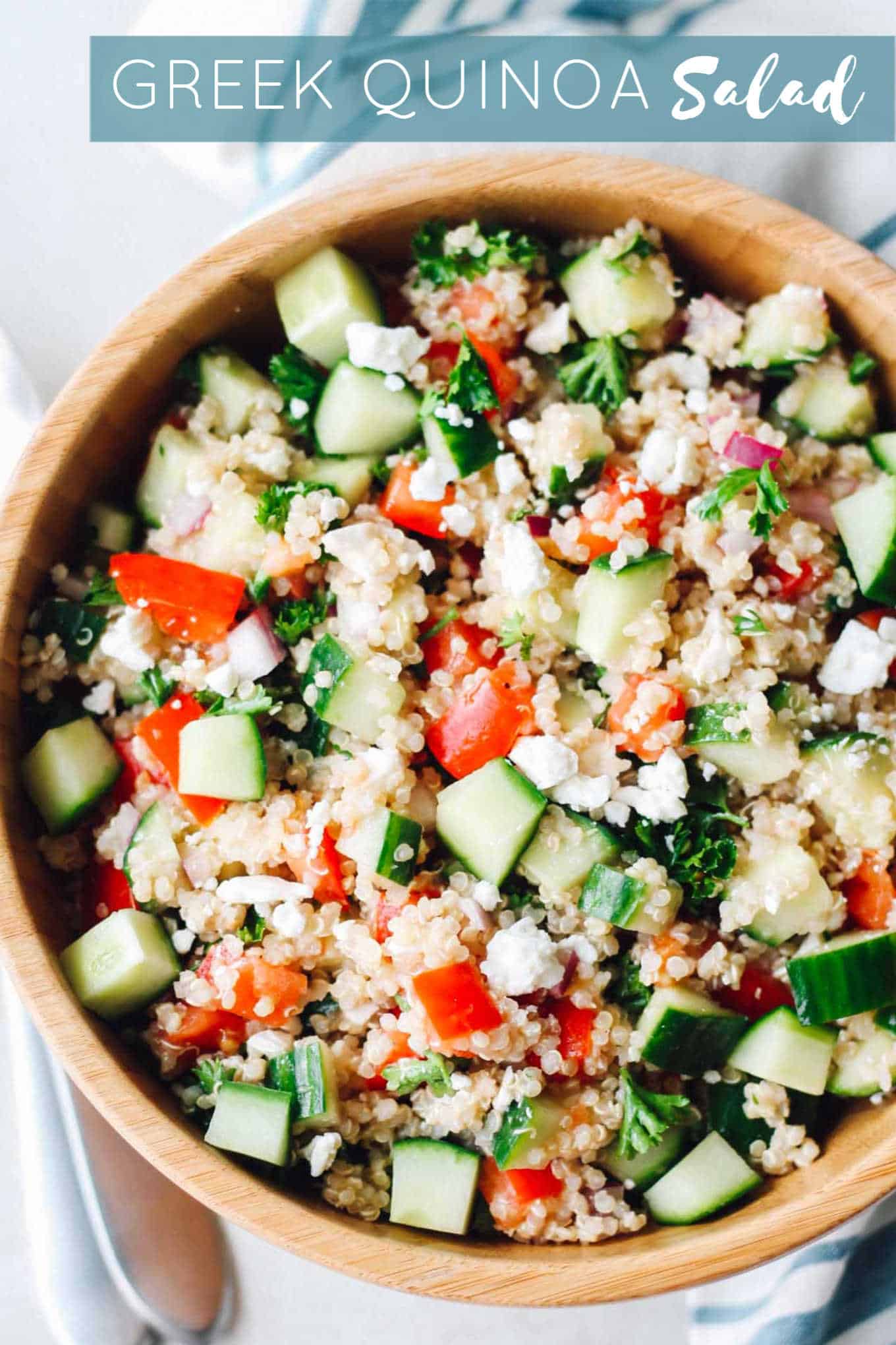 Greek Quinoa Salad - Destination Delish